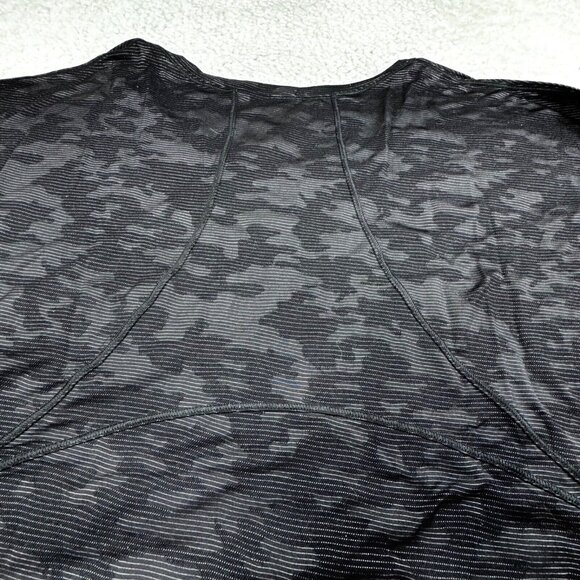 Lululemon Black Camo Miles Ahead Tee - Picture 7 of 9